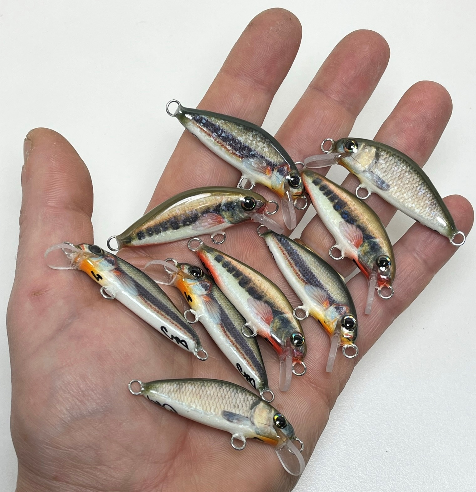 artificiali artigianali pesca spinning fiume lago trote cavedani black bass lucci luccio perca aspi siluri trota marmorata persico trota spigola serra barracuda tonno leccia hand made lures made italy