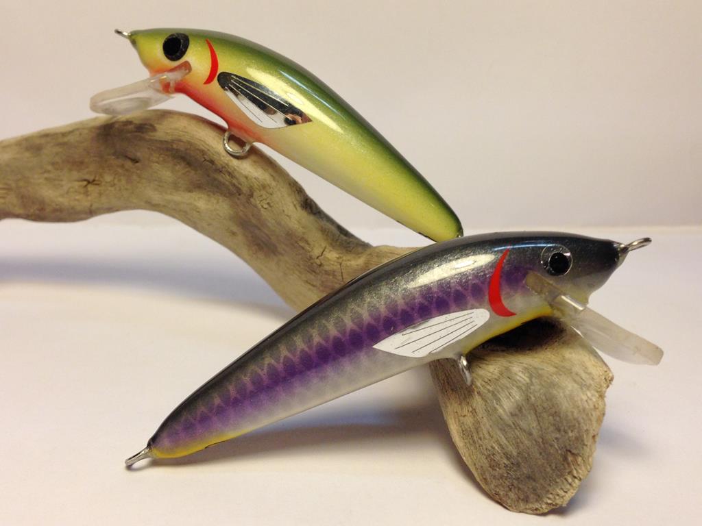 artificiali artigianali pesca spinning minnow fiume lago trote cavedani black bass lucci luccio perca aspi siluri trota marmorata persico trota made lures made italy