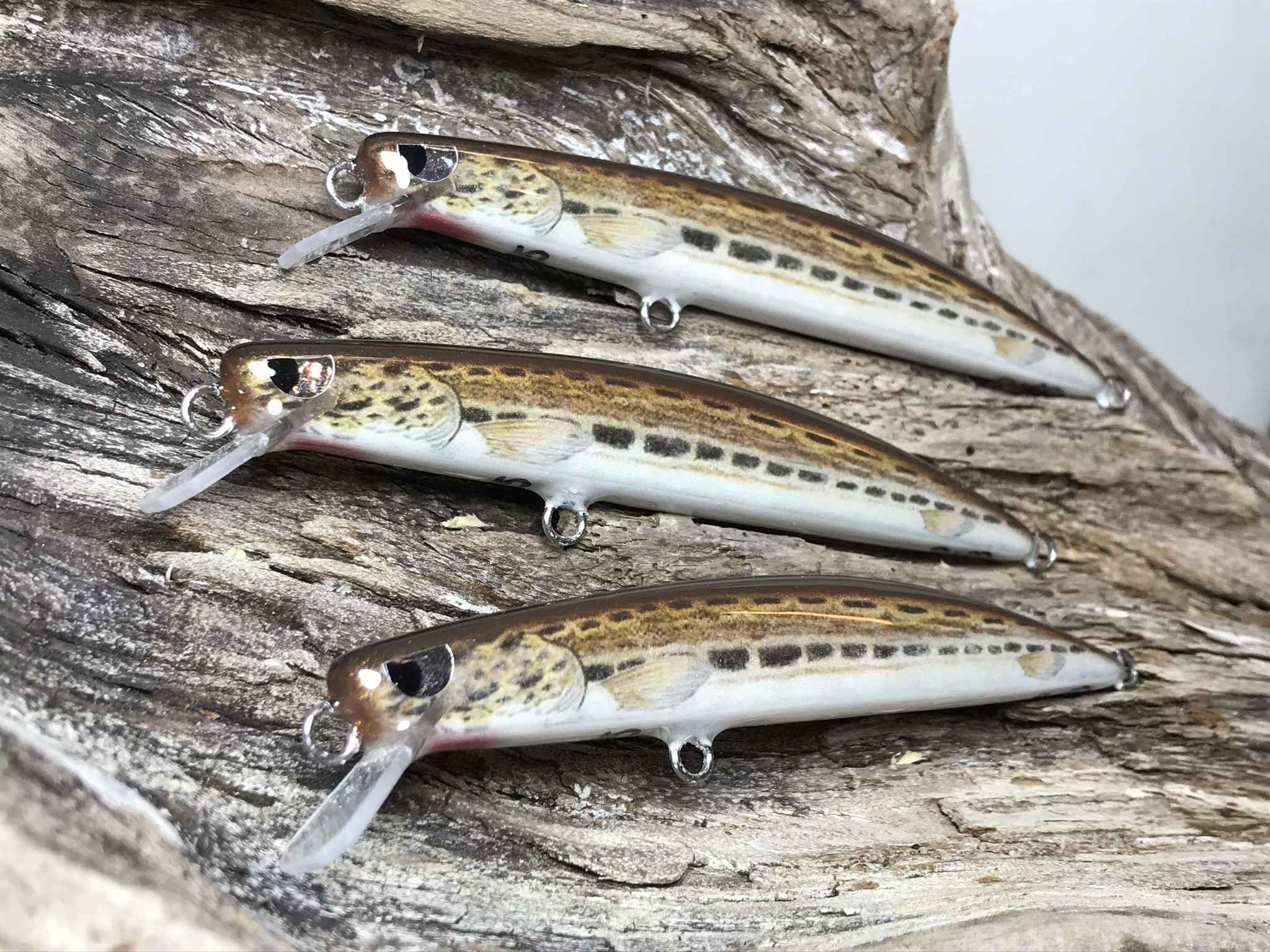 artificiali artigianali pesca spinning long jerk fiume lago trote marmorata cavedani black bass lucci luccio perca aspi siluri trota marmorata persico trota barracuda serra spigola tonno leccia made lures made italy
