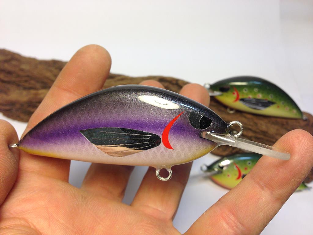 artificiali artigianali pesca spinning crank fiume lago trote cavedani black bass lucci luccio perca aspi siluri trota marmorata persico trota made lures made italy