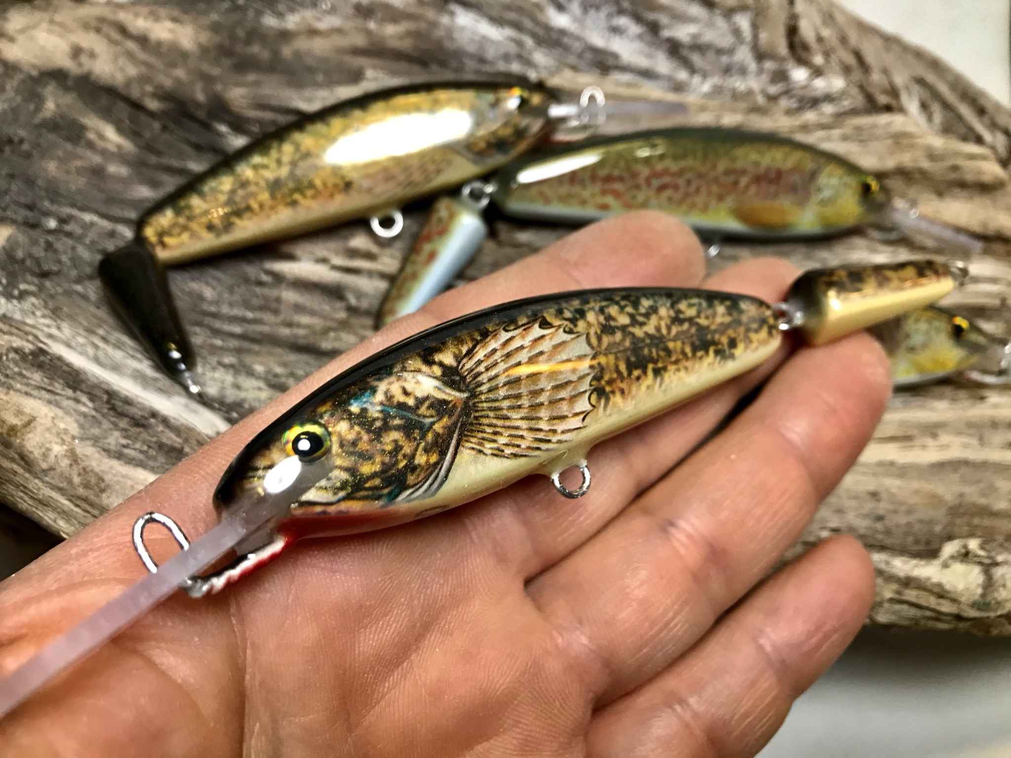 artificiali artigianali pesca spinning fiume lago trote cavedani black bass lucci luccio perca aspi siluri trota marmorata persico trota hand made lures made italy