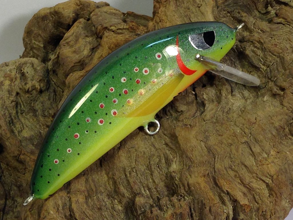 artificiali artigianali pesca spinning flipper fiume lago trote cavedani black bass lucci luccio perca aspi siluri trota marmorata persico trota made lures made italy