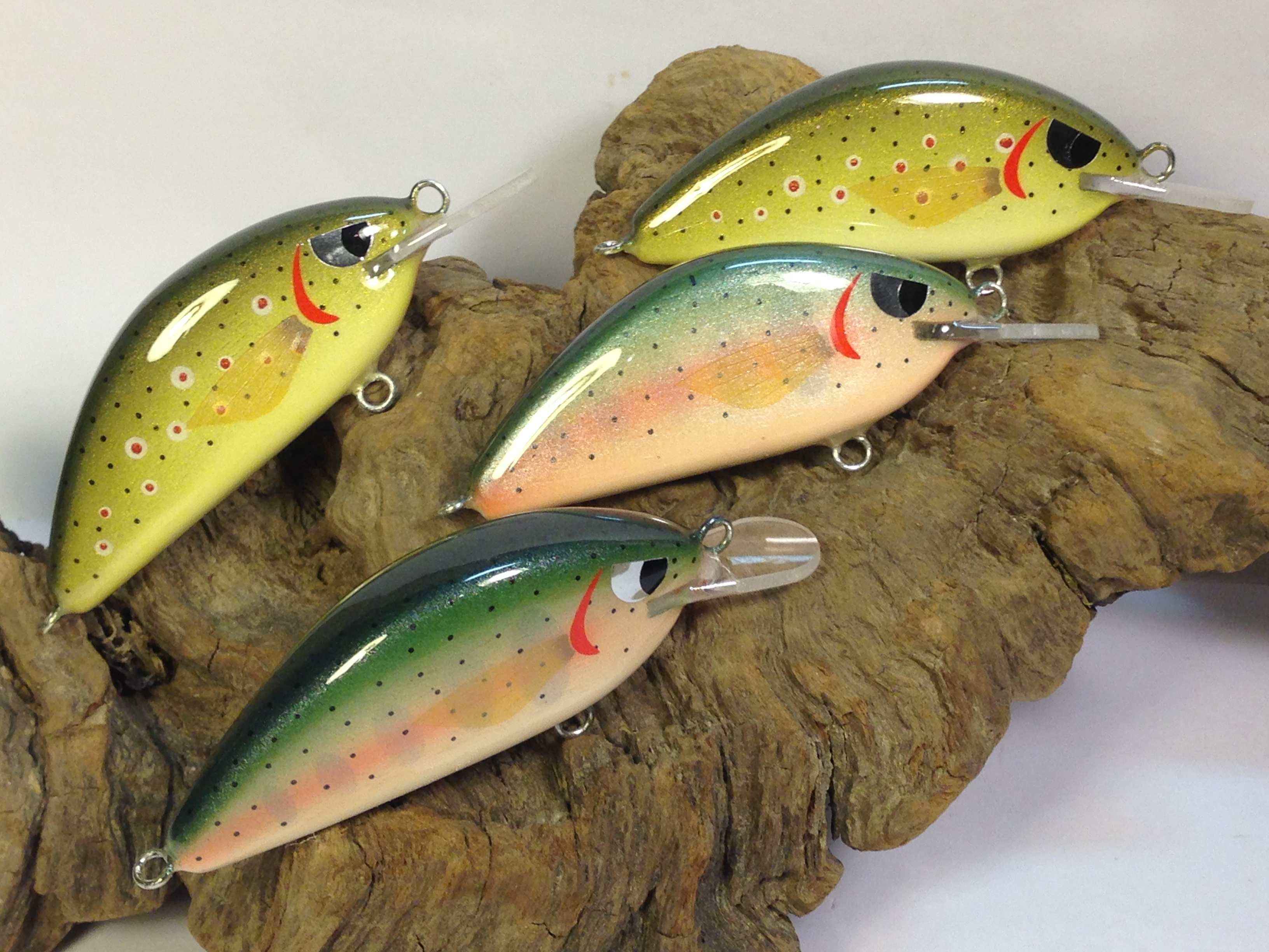 artificiali artigianali pesca spinning fiume lago trote cavedani black bass lucci luccio perca aspi siluri trota marmorata persico trota hand made lures made italy