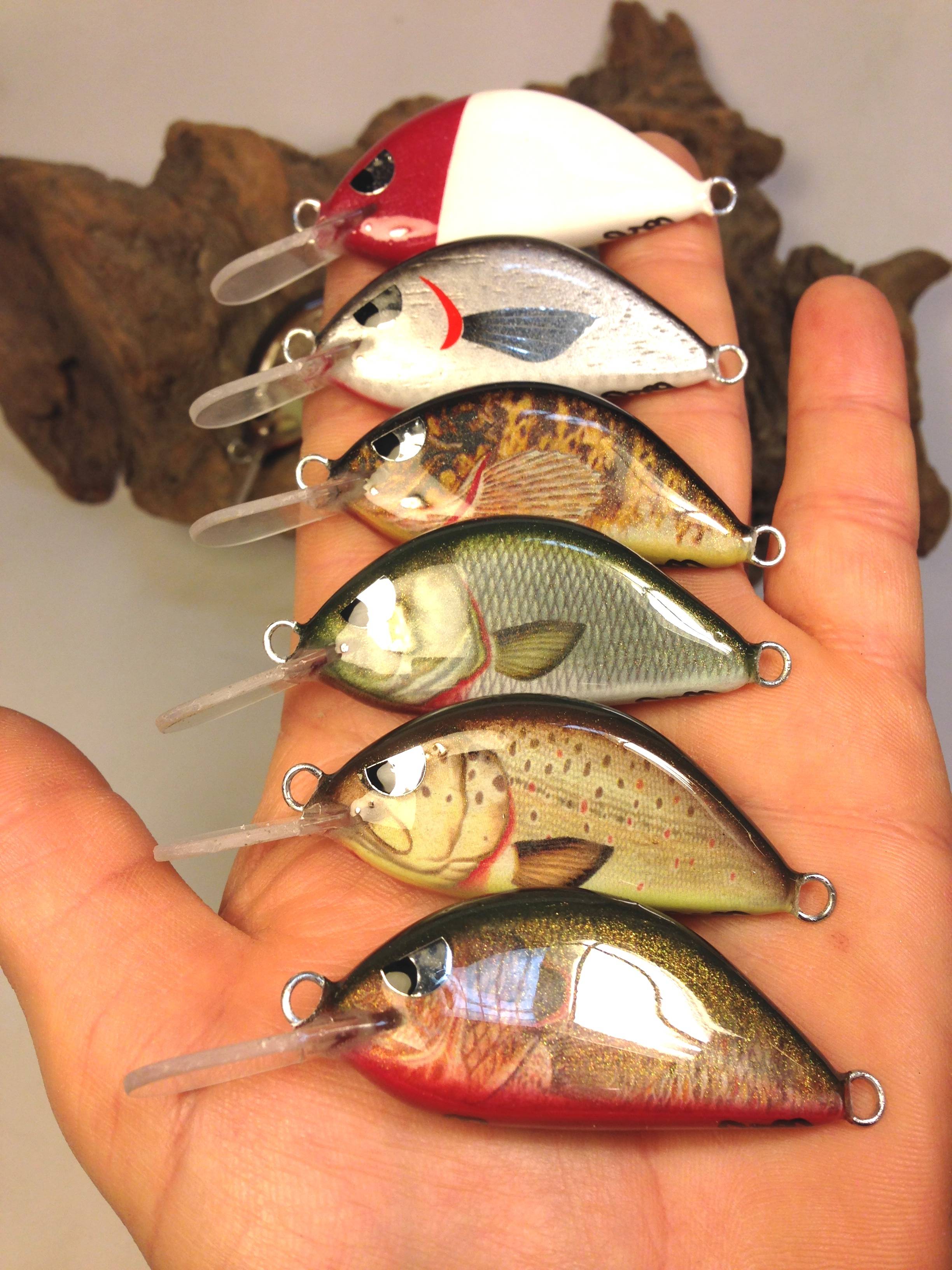 artificiali artigianali pesca spinning fiume lago trote cavedani black bass lucci luccio perca aspi siluri trota marmorata persico trota hand made lures made italy