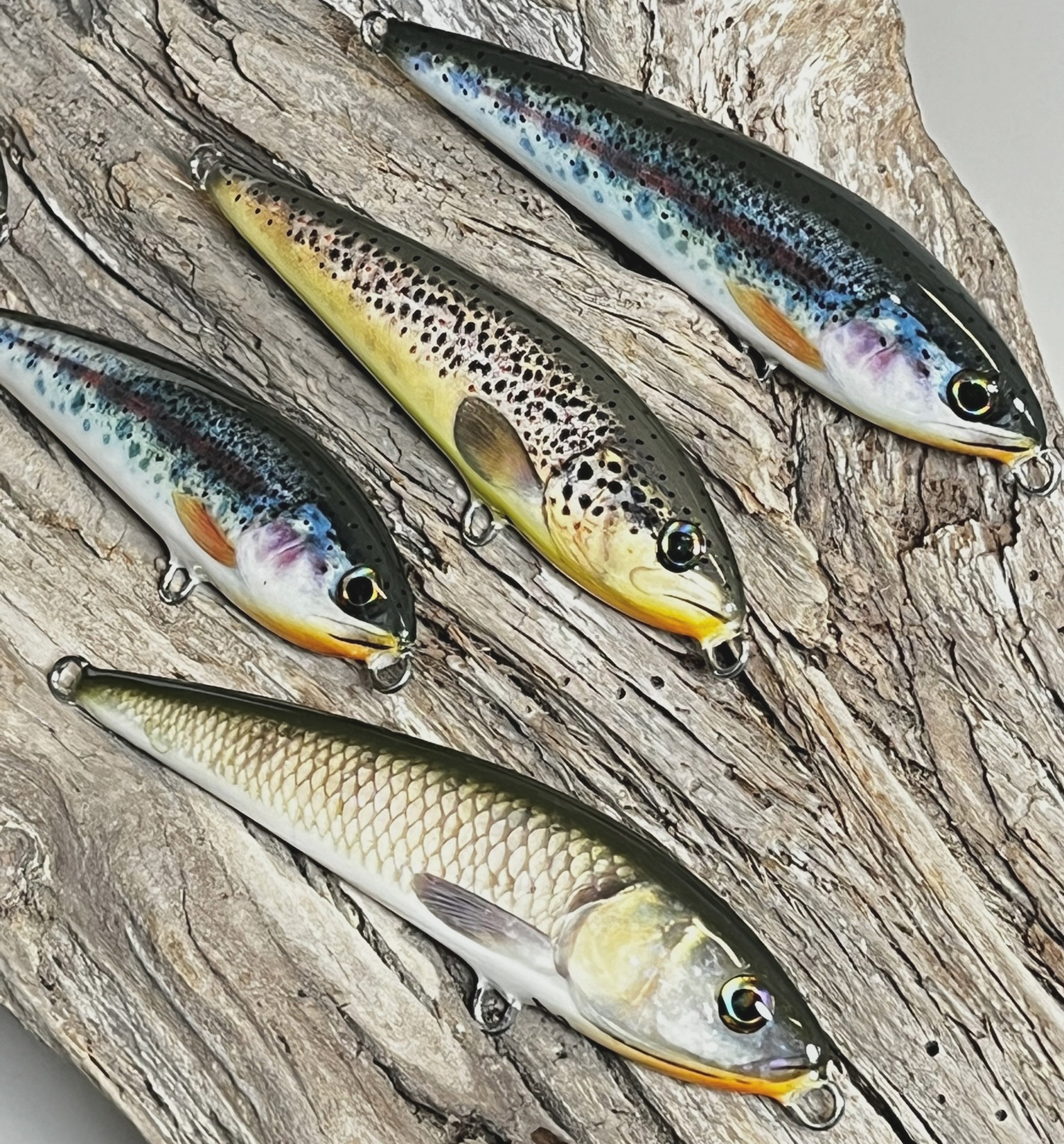 artificiali artigianali pesca spinning fiume lago trote cavedani black bass lucci luccio perca aspi siluri trota marmorata persico trota hand made lures made italy