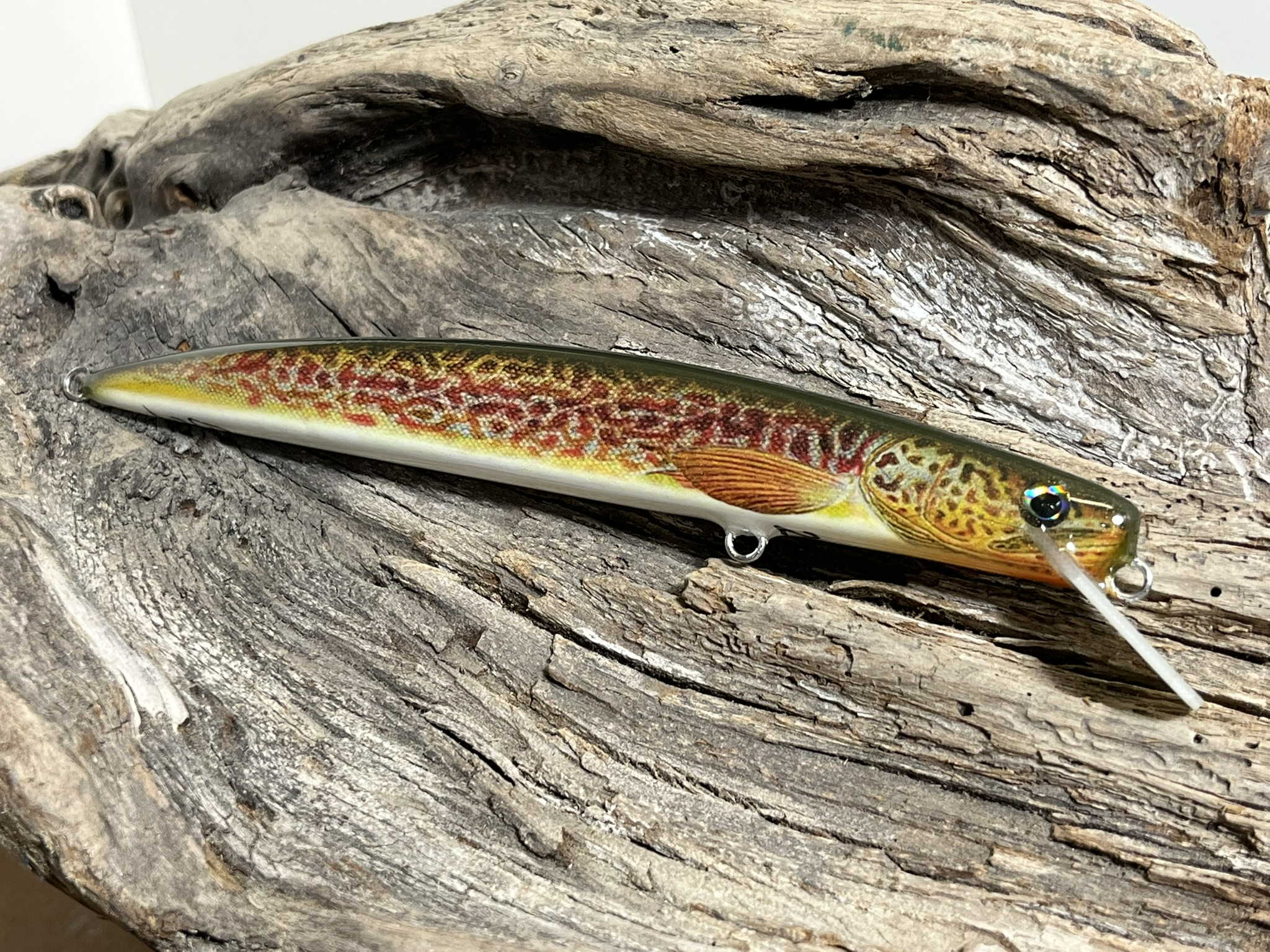 artificiali artigianali pesca spinning long jerk fiume lago trote marmorata cavedani black bass lucci luccio perca aspi siluri trota marmorata persico trota barracuda serra spigola tonno leccia made lures made italy