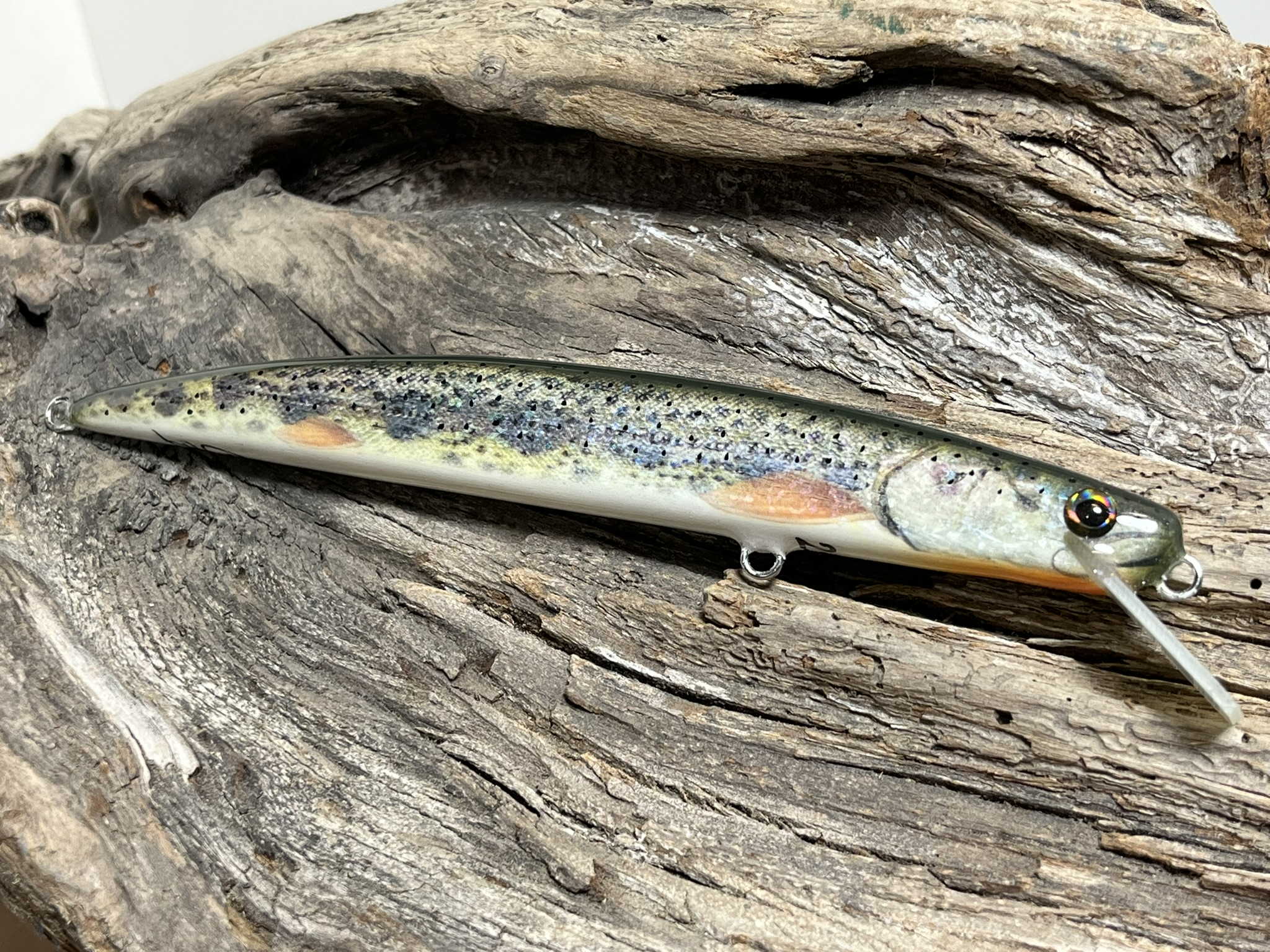 artificiali artigianali pesca spinning long jerk fiume lago trote marmorata cavedani black bass lucci luccio perca aspi siluri trota marmorata persico trota barracuda serra spigola tonno leccia made lures made italy