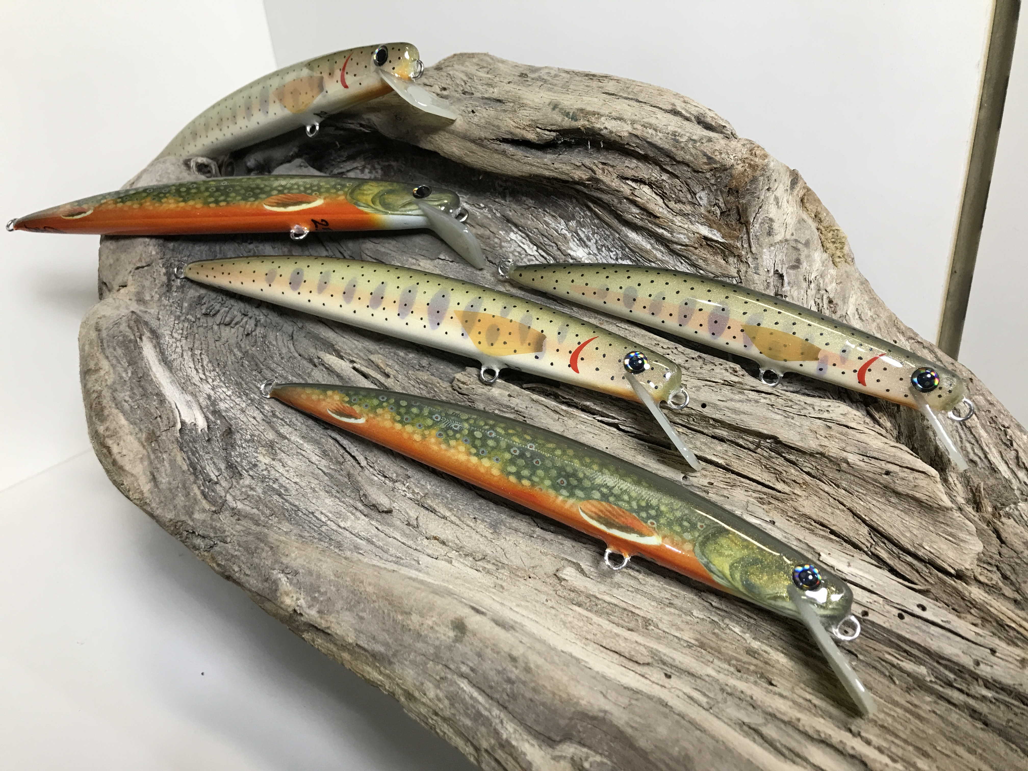 artificiali artigianali pesca spinning long jerk fiume lago trote marmorata cavedani black bass lucci luccio perca aspi siluri trota marmorata persico trota barracuda serra spigola tonno leccia made lures made italy